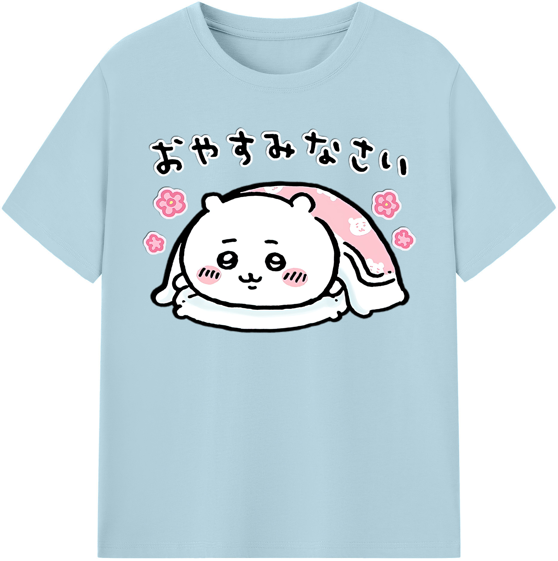 （画像用） ちいかわ ちいかわ Chii-kawa chiikawa 綿100％半袖Tシャツ（フロントプリント）